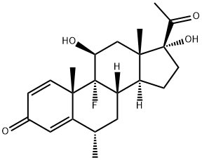 11b,17a-Dihydroxy-9-fluoro-6-methyl-1,4-pregnadiene-3,20-dione(426-13-1)